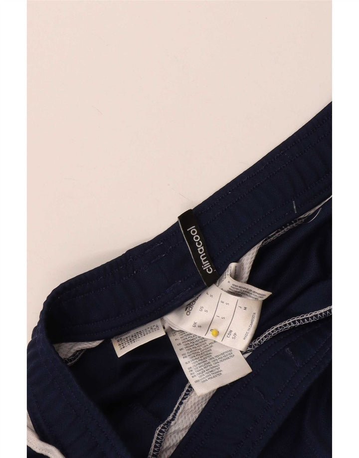 Pantaloni da tuta Adidas Climacool da uomo piccoli in poliestere blu navy