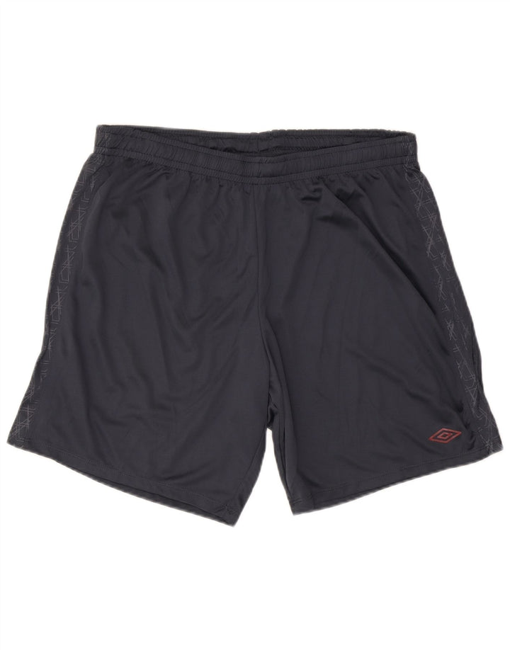 Pantaloncini sportivi da uomo UMBRO 2XL Poliestere geometrico blu navy