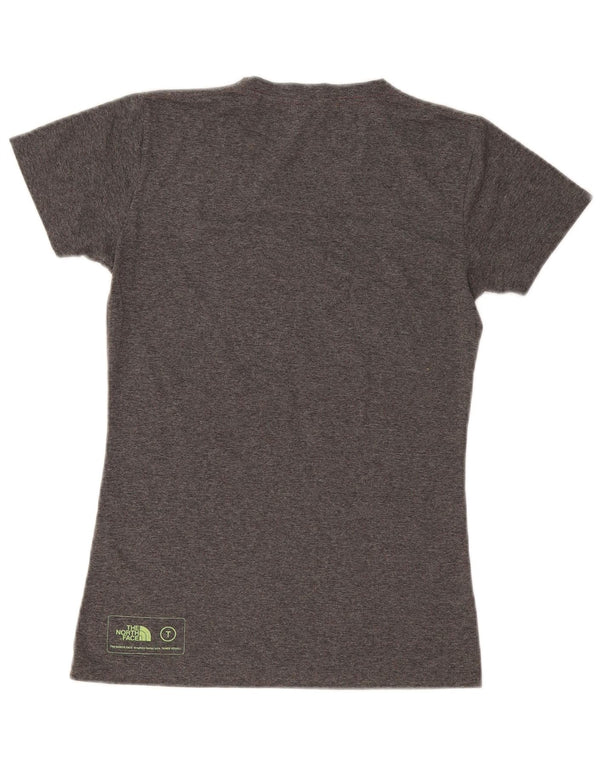 T-shirt grafica da donna The North Face Top UK 10 piccolo cotone chiazzato grigio