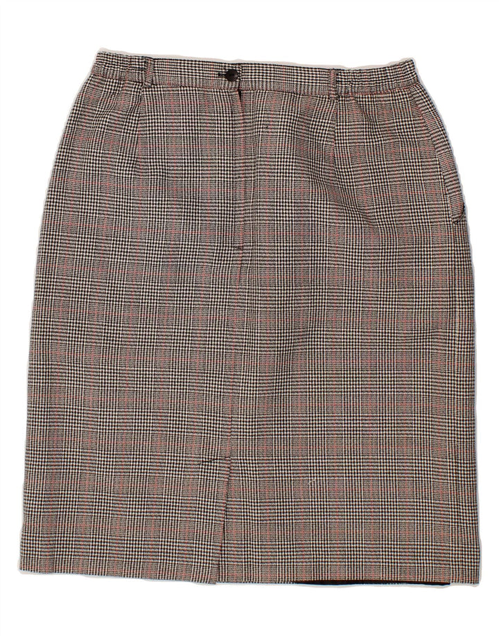 ST. BERNARD Womens Pencil Skirt UK 16 Large  W32  Black Houndstooth Vintage St. Bernard and Second-Hand St. Bernard from Messina Hembry 