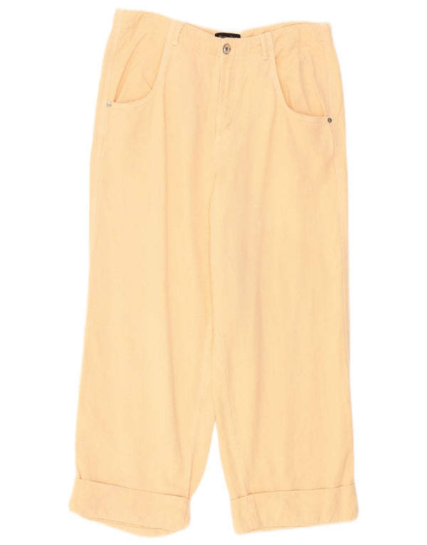 Pantaloni corti da donna vestibilità ampia Massimo Dutti EU 42 Large W32 L25 Beige
