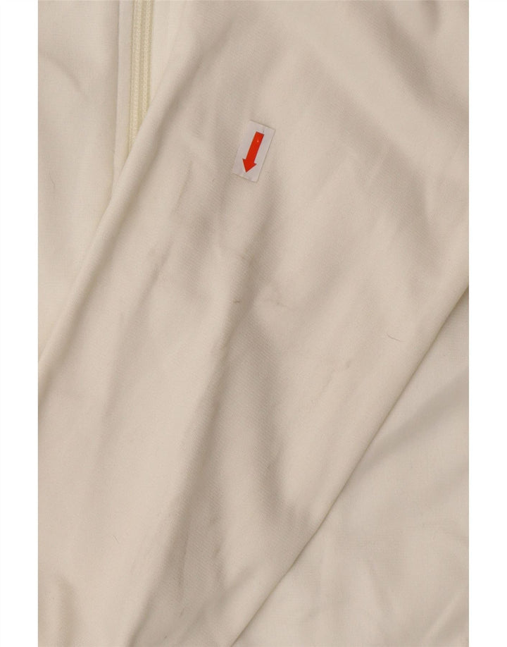 CHAMPION Womens Heritage Fit Tracksuit Top Jacket UK 10 Small White