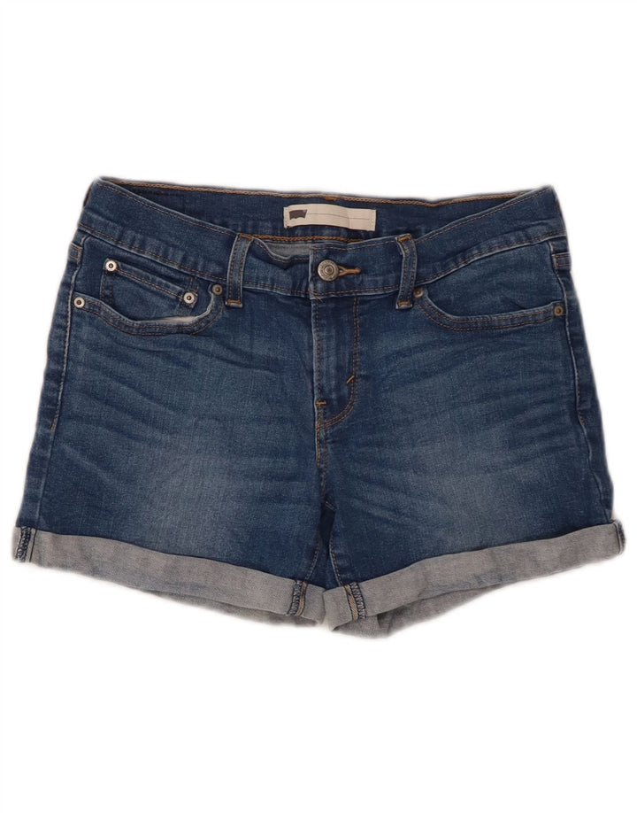 Pantaloncini di jeans da donna LEVI'S W26 piccoli in cotone blu