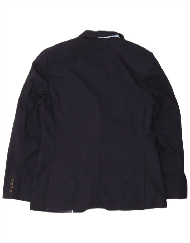 Giacca blazer slim a 2 bottoni Marks & Spencer da uomo UK 38 medio blu navy