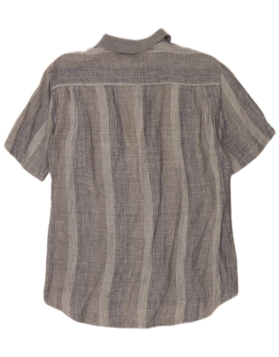 Camicia da uomo a maniche corte CLUB grigio medio a righe