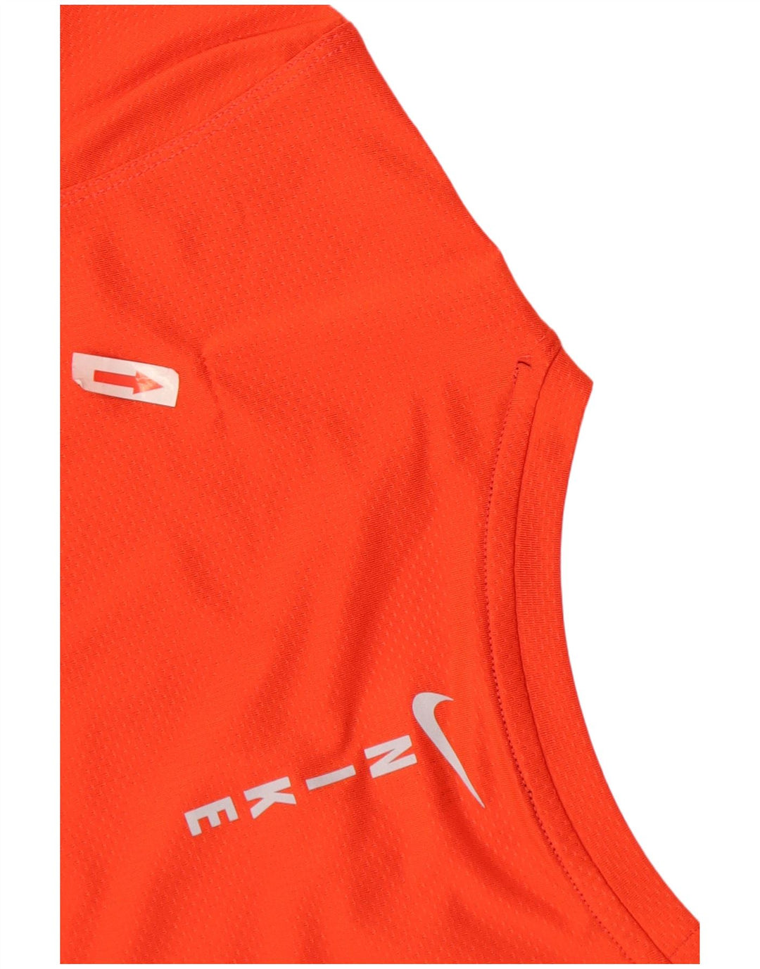 T-shirt grafica Nike Dri Fit da donna, taglia UK 14, grande, in poliestere arancione
