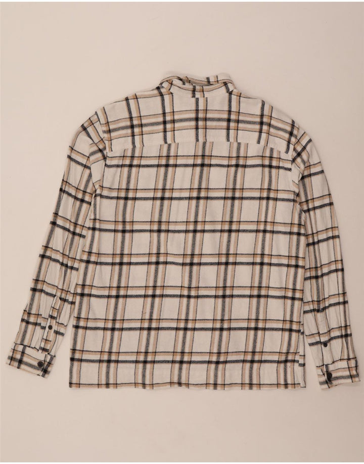 Camicia in flanella da uomo Jack & Jones 2XL cotone a quadri bianchi