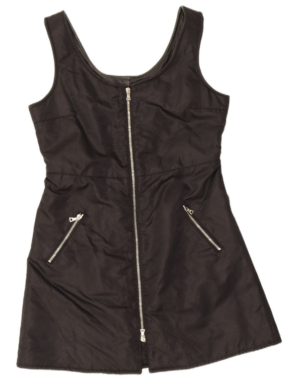 Abito a trapezio vintage da donna UK 12 medio nero