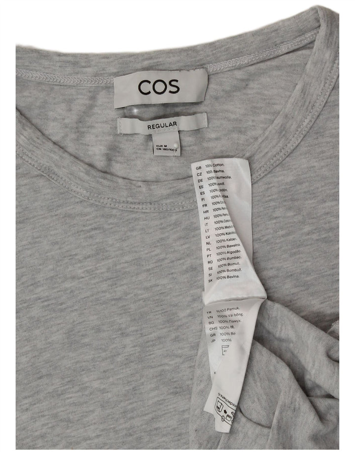 T-shirt regolare da uomo COS Top in cotone grigio medio