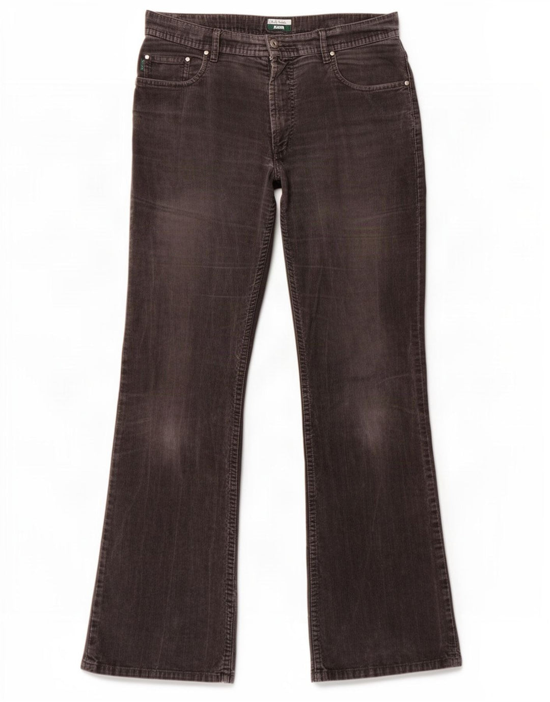 Pantaloni da uomo in velluto a coste bootcut Paul Smith W32 L31 cotone grigio