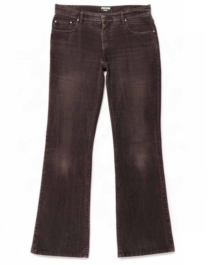 Pantaloni da uomo in velluto a coste bootcut Paul Smith W32 L31 cotone grigio