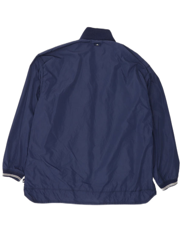 Giacca a vento oversize da donna Adidas UK 14 Medium Blu Navy Poliammide
