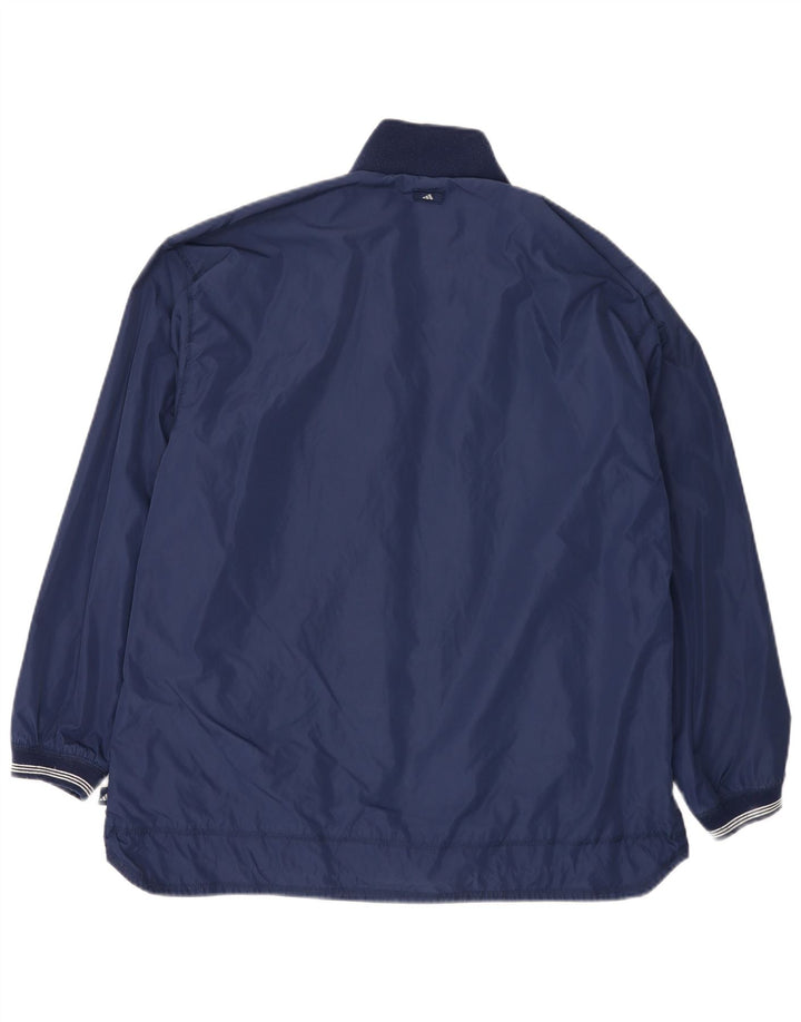 Giacca a vento oversize da donna Adidas UK 14 Medium Blu Navy Poliammide