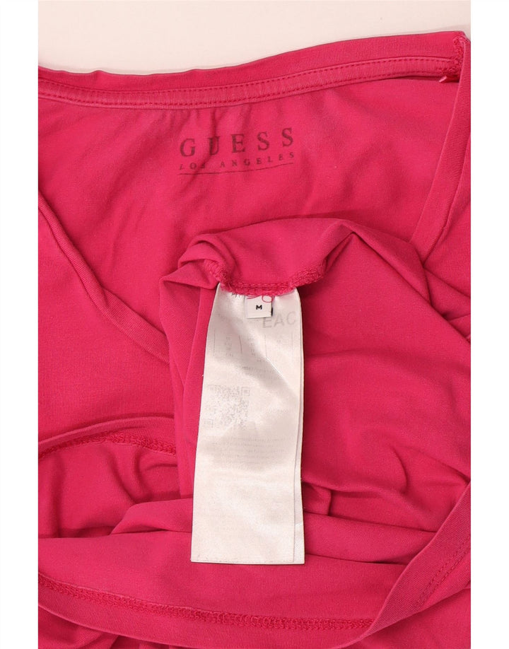 Guess T-shirt grafica da donna Top UK 8 Small Rosa