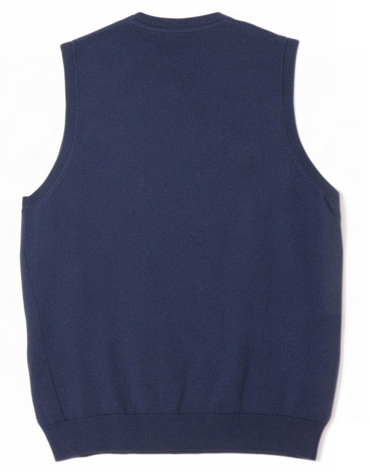 Canotta da uomo Marks & Spencer in cotone blu medio