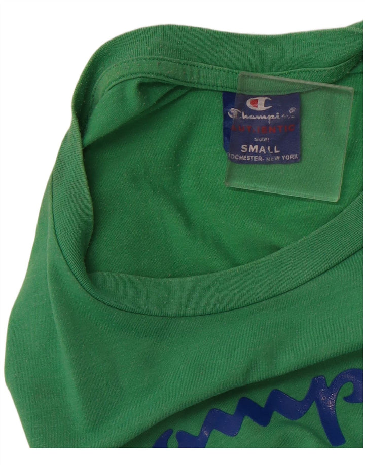 T-shirt grafica da uomo CHAMPION Top piccola verde