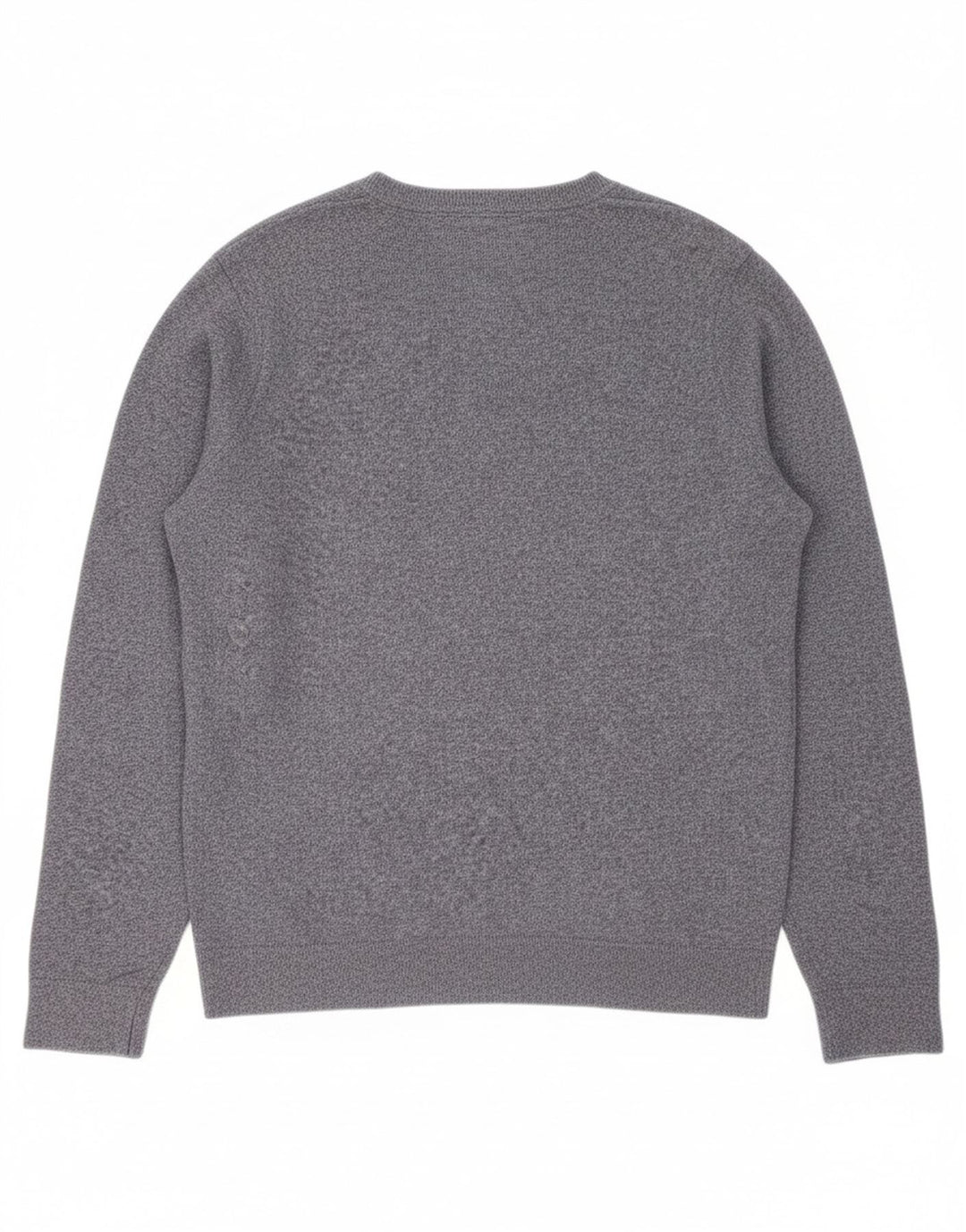 SUPERDRY Mens V-Neck Jumper Sweater Large Navy Blue Cotton