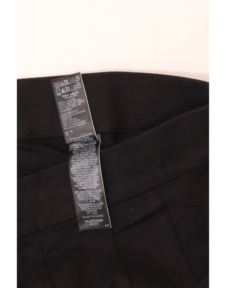 Pantaloni corti slim da donna Marks & Spencer UK 12 medi W28 L23 neri