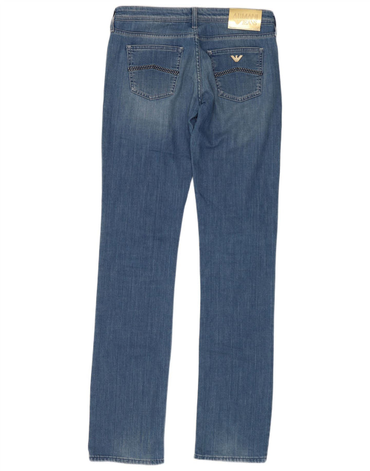 Jeans slim da donna ARMANI W30 L35 cotone blu