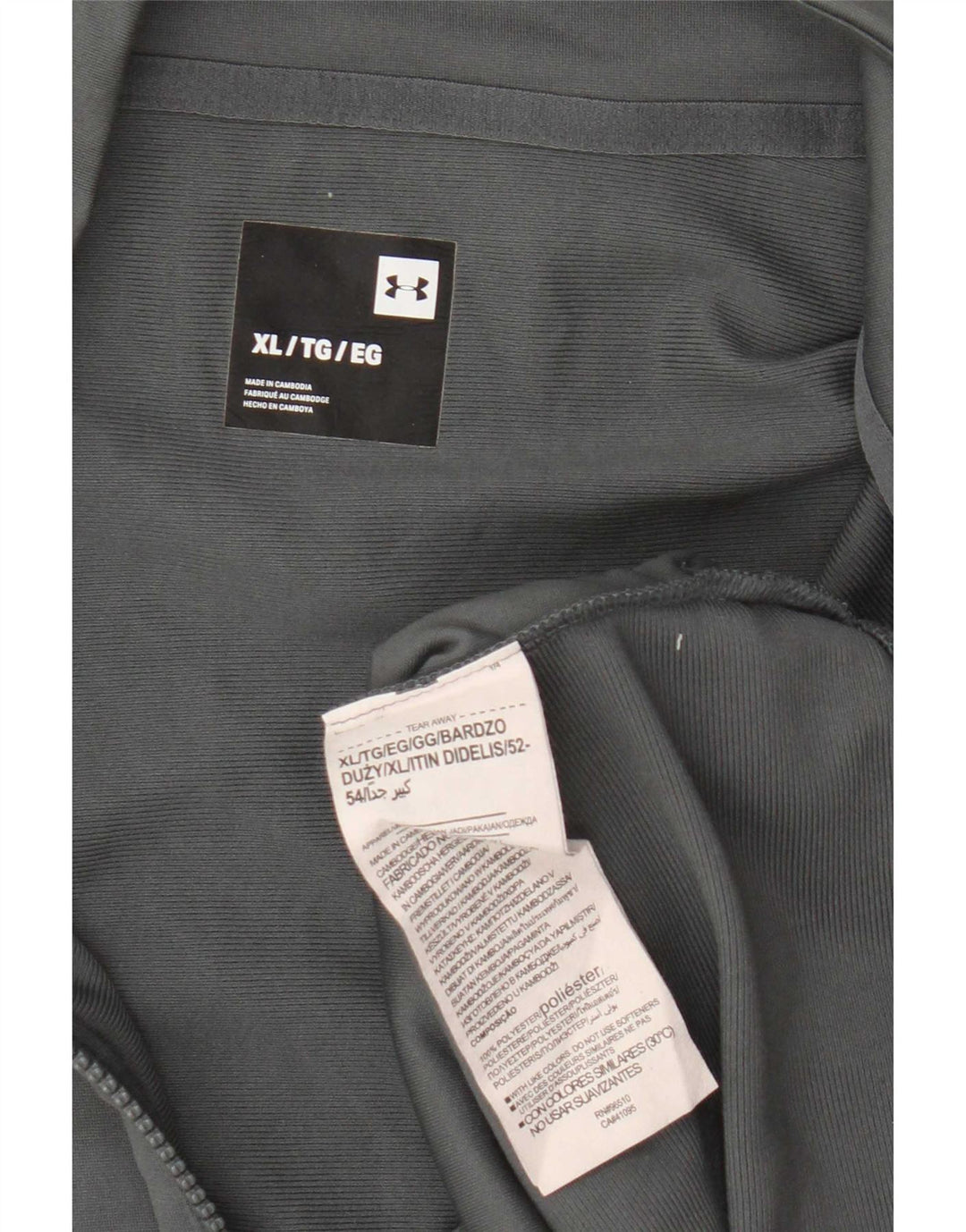 Giacca da tuta da uomo Under Armour XL Poliestere color block grigio