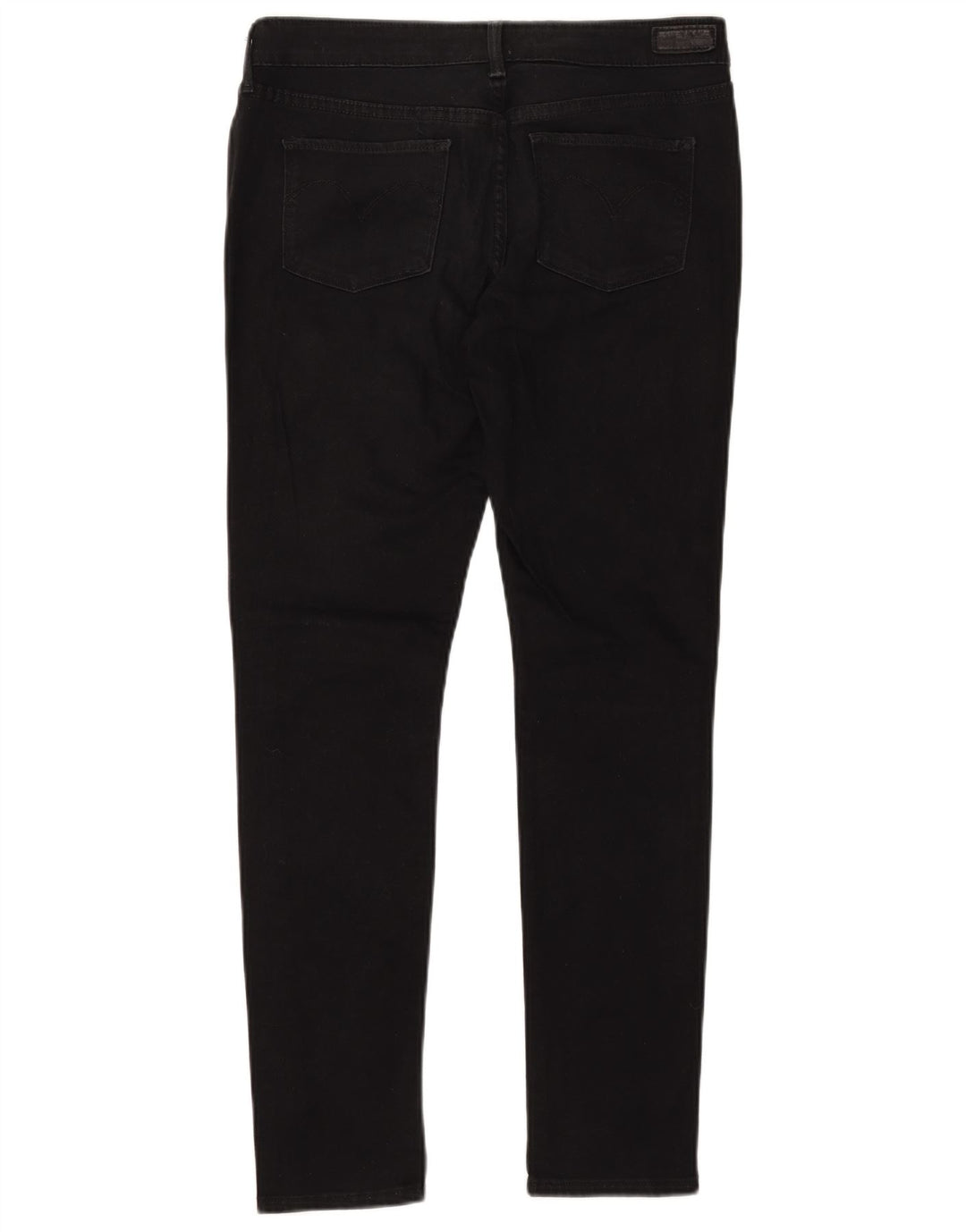 LEVI'S Jeans skinny da donna a vita moderna con curva leggera W29 L32 cotone nero