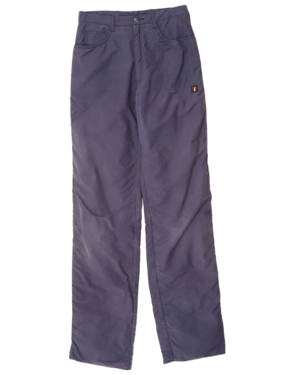 Pantaloni dritti giacca a vento da donna Ellesse IT 44 medio W28 L35 blu navy