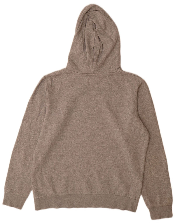 Maglione con cappuccio grafico da uomo Jack & Jones in cotone chiazzato grigio medio