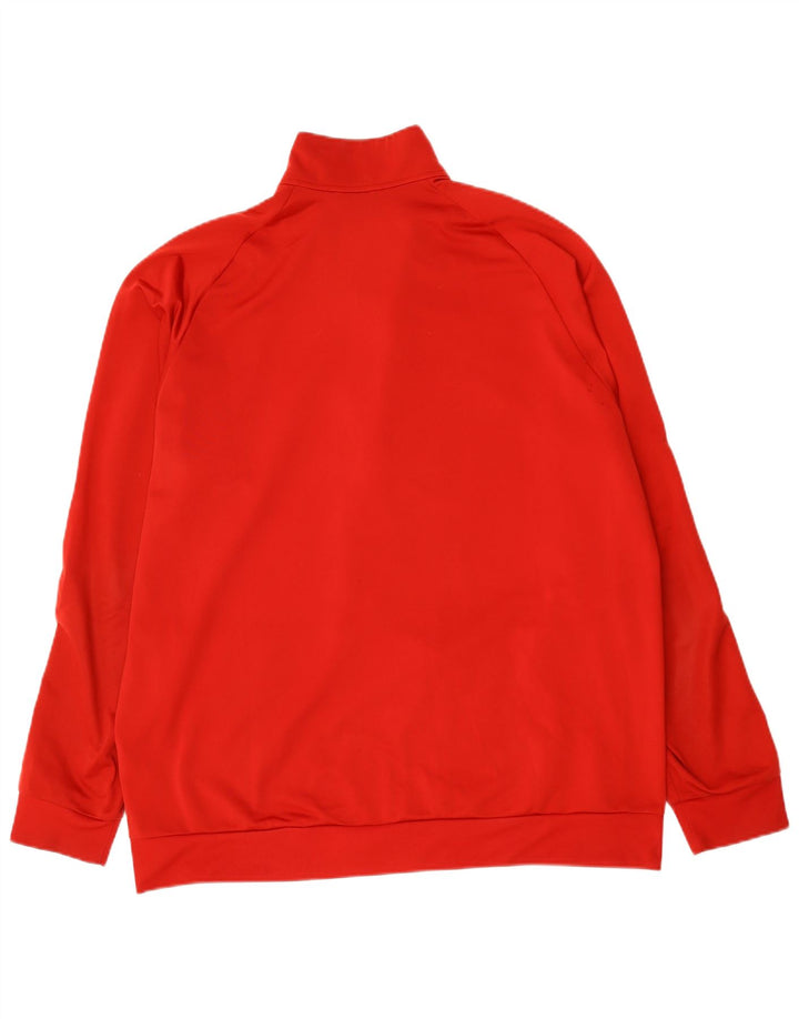 Giacca da tuta da uomo Adidas 2XL rossa in poliestere