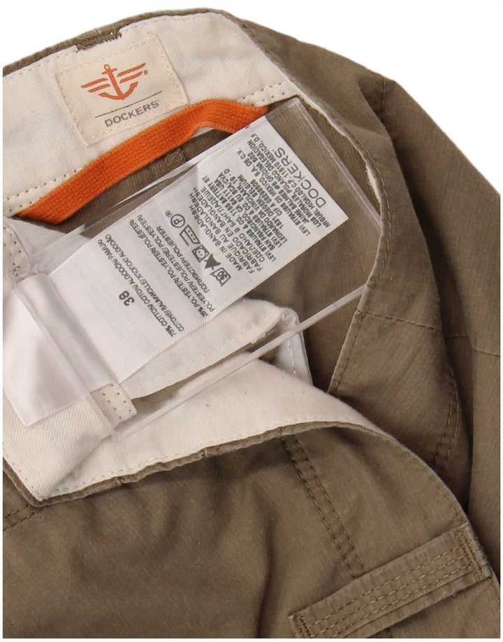 DOCKERS Pantaloncini cargo da uomo W38 XL Cotone beige