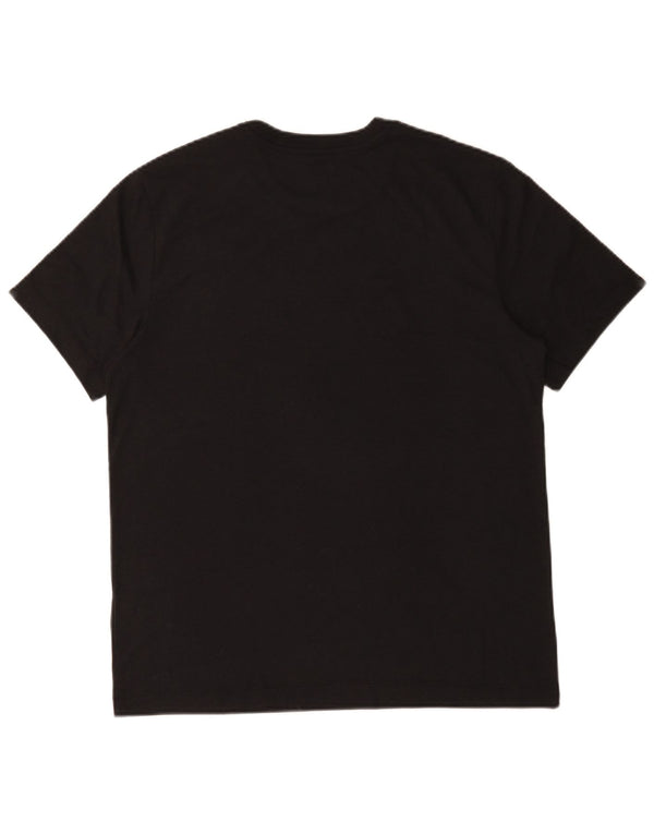 T-shirt grafica da uomo Nike Top grande in cotone nero