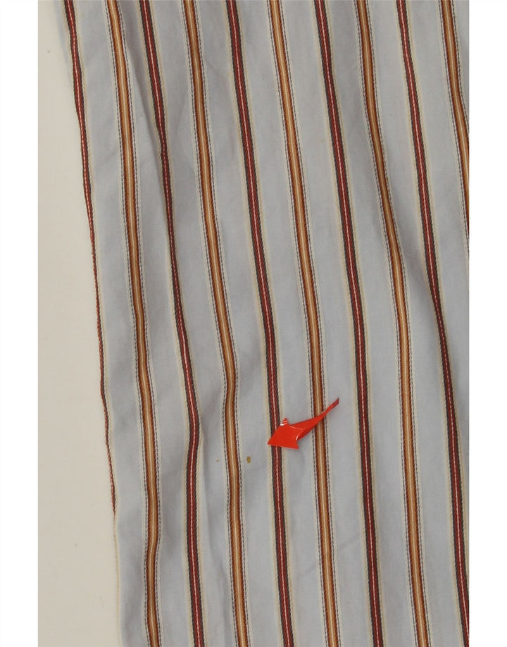 Camicia a maniche corte da uomo Camel Active XL in cotone a righe blu