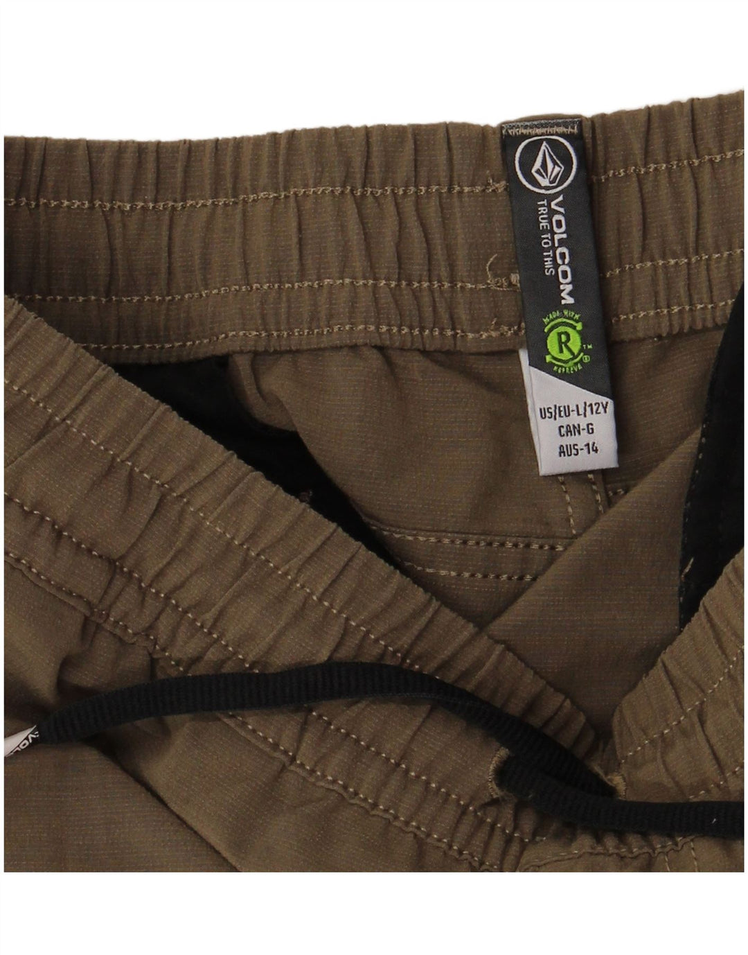 Pantaloncini casual da bambino VOLCOM 11-12 anni Large W26 Khaki