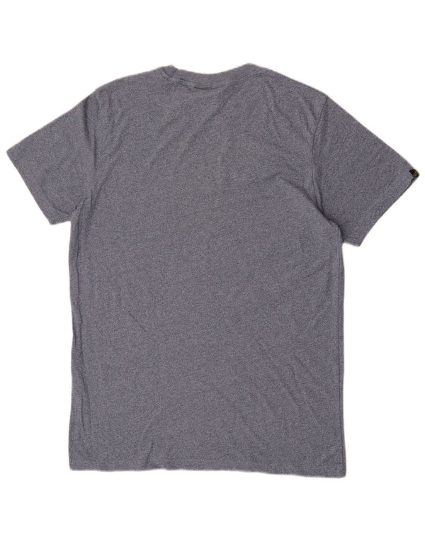 T-shirt grafica da uomo Superdry Top Small in cotone blu