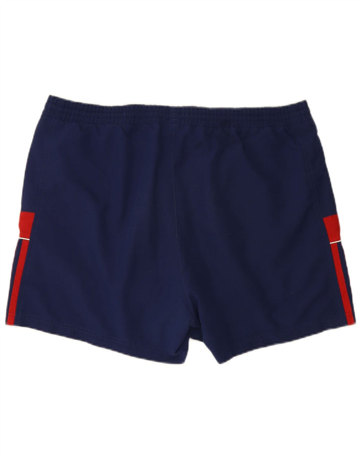 ADIDAS Mens Sport Shorts XL  Navy Blue Colourblock Polyester
