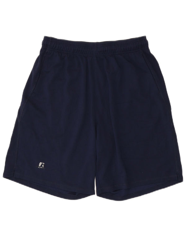 Pantaloncini sportivi Dri-Power da uomo Russell Athletic, grandi, in poliestere blu navy