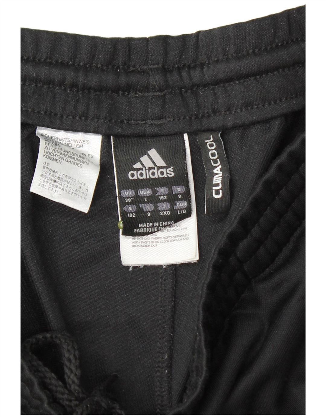 Pantaloni da tuta da uomo Adidas XL Poliestere color block nero