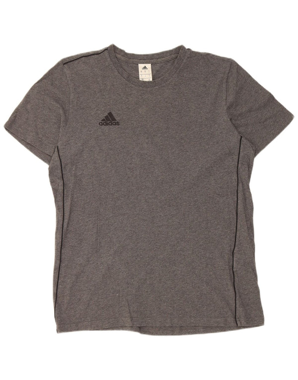 T-shirt Adidas da uomo Top Large in cotone grigio