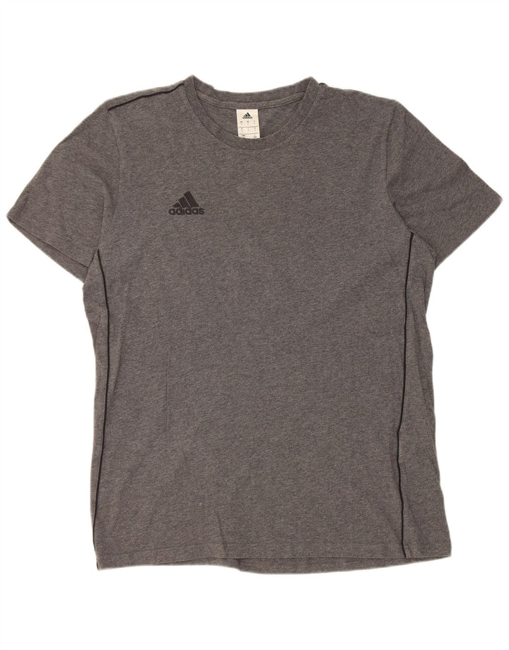 T-shirt Adidas da uomo Top Large in cotone grigio