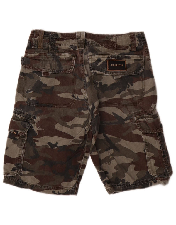 Pantaloncini cargo Quiksilver da ragazzo vestibilità regolare 9-10 anni W25 mimetico kaki