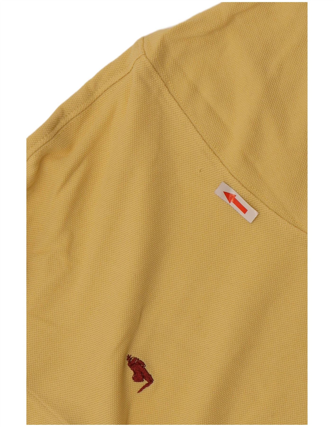 Polo da uomo Marlboro Classics in cotone giallo medio
