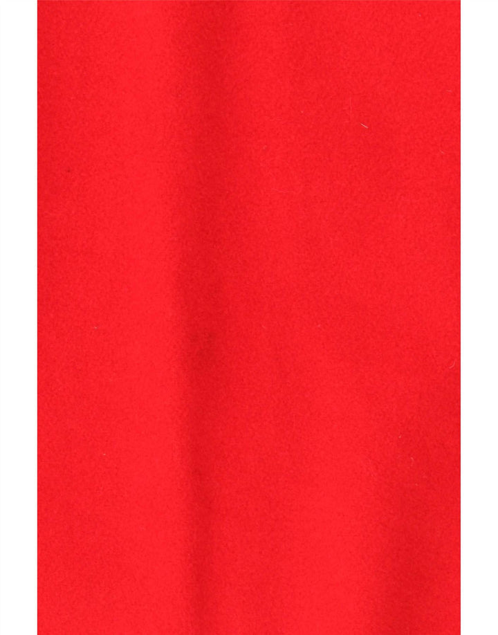 Cappotto a mantella vintage da donna EU 36 piccolo in lana rossa