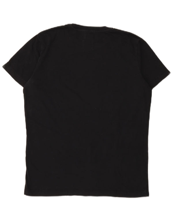 T-shirt grafica da uomo Diesel Top in cotone nero medio