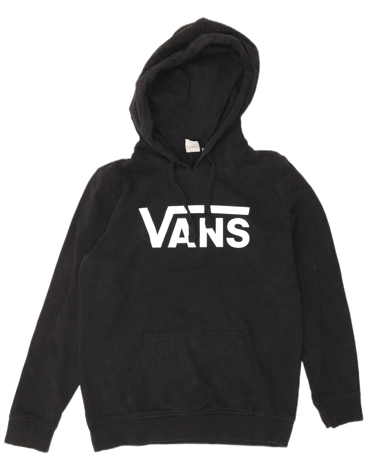 Felpa con cappuccio grafica da donna Vans UK 10 Small Nera