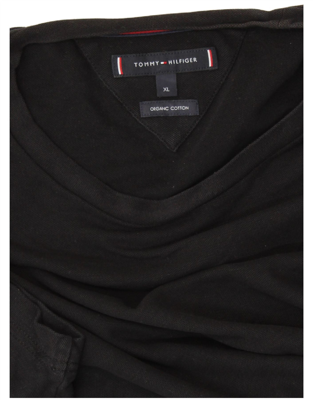 TOMMY HILFIGER T-shirt da donna Top UK 18 XL cotone nero