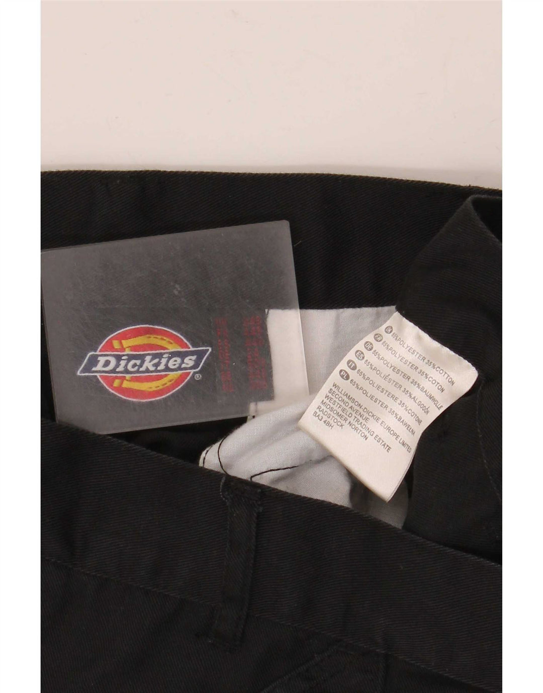 Pantaloni cargo dritti da uomo Dickies W34 L30 poliestere nero