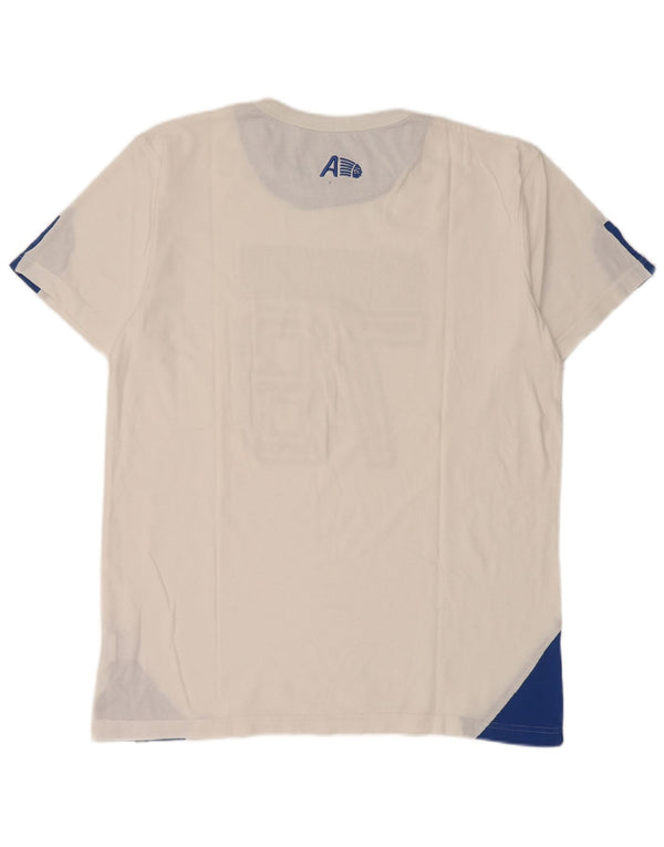 T-shirt grafica da uomo Americanino Top 2XL cotone color block bianco