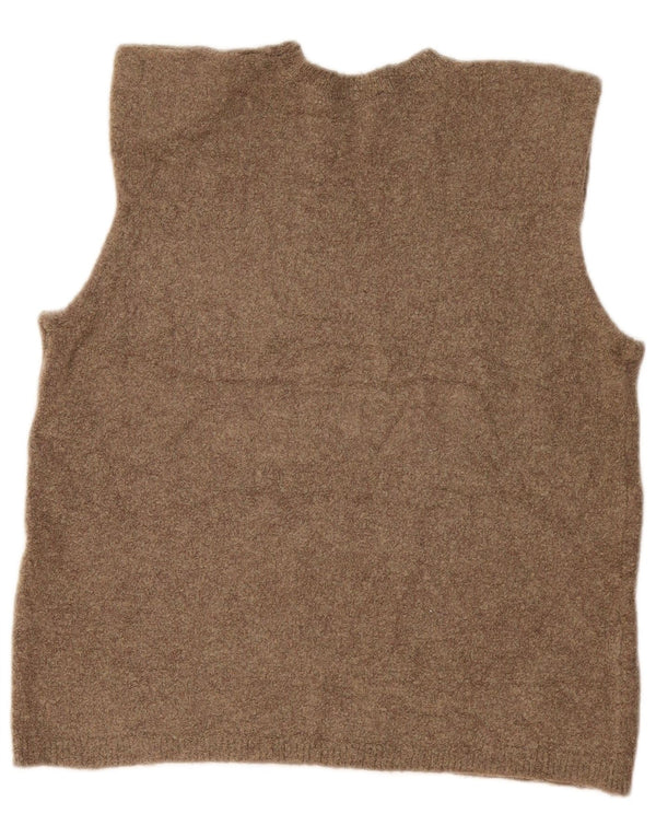 Canotta canotta da donna Zara UK 14 poliammide chiazzato color kaki medio