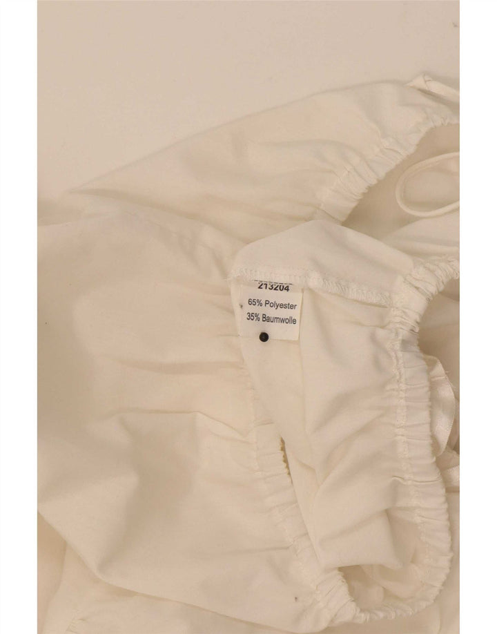 Top corto da donna Trachten STOIBER EU 36 piccolo poliestere bianco
