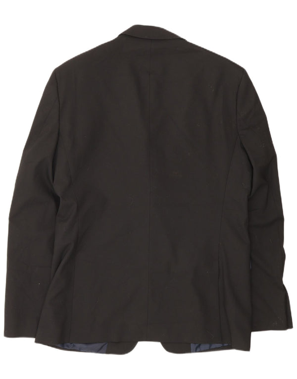 Giacca blazer a 2 bottoni da uomo Zara EU 50 poliestere nero medio