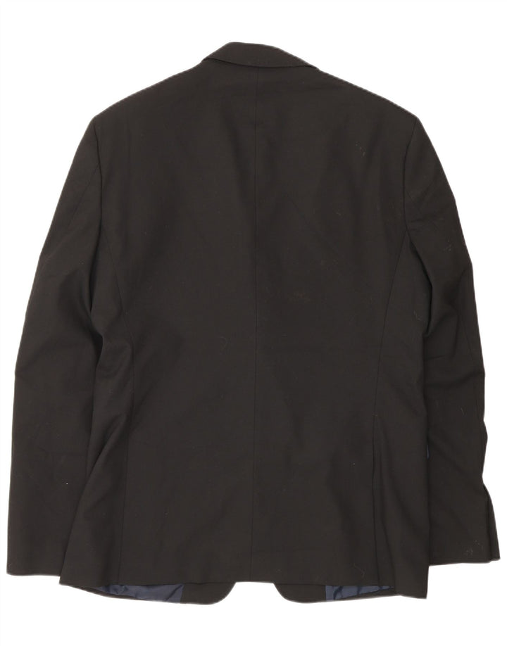 Giacca blazer a 2 bottoni da uomo Zara EU 50 poliestere nero medio